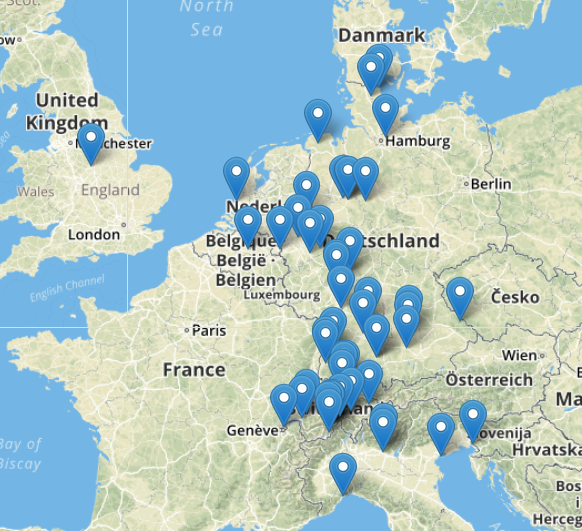 5GDHC projects in Europe